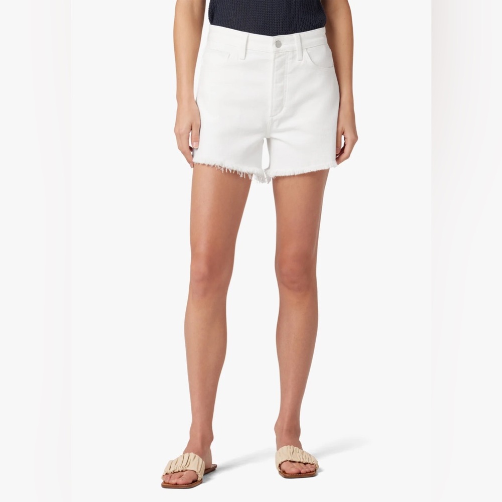 Joe's Jeans “The Jessie” Relaxed White Denim Shorts